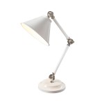 Reading table lamps - Elstead PROVENCE ELEMENT E27 1x60W White/Nickel Table Lamp PV-ELEMENT-WPN - product 1