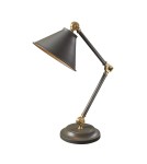 Reading table lamps - Elstead PROVENCE ELEMENT E27 1x60W Graphite/Antique Brass Table Lamp PV-ELEMENT-GAB - product 1