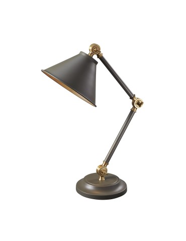 Elstead PROVENCE ELEMENT E27 1x60W Graphite/Antique Brass Table Lamp PV-ELEMENT-GAB