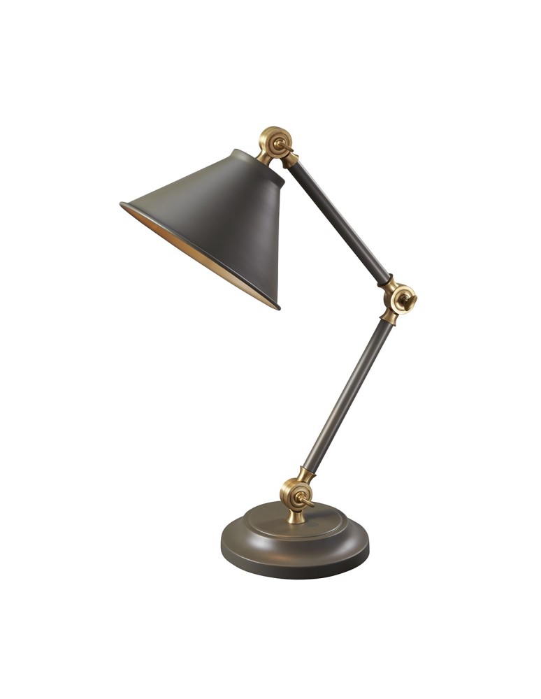 Reading table lamps - Elstead PROVENCE ELEMENT E27 1x60W Graphite/Antique Brass Table Lamp PV-ELEMENT-GAB - product kolory-swiatla.pl 1