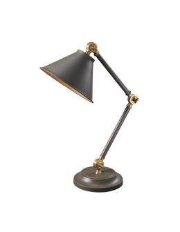 Elstead PROVENCE ELEMENT Lampa Stołowa E27 1x60W Grafitowy/Mosiądz Antyczny PV-ELEMENT-GAB