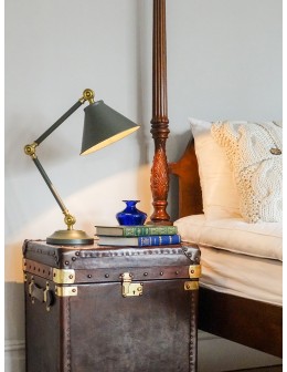 Elstead PROVENCE ELEMENT E27 1x60W Graphite/Antique Brass Table Lamp PV-ELEMENT-GAB - product 2