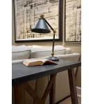 Reading table lamps - Elstead PROVENCE ELEMENT E27 1x60W Graphite/Antique Brass Table Lamp PV-ELEMENT-GAB - product 4