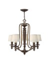 Hinkley DUNHILL 5x60W E14 HK/DUNHILL5 Pendant.