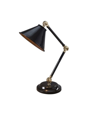 Elstead PROVENCE ELEMENT E27 1x60W Black/Brass Table Lamp PV-ELEMENT-BPB