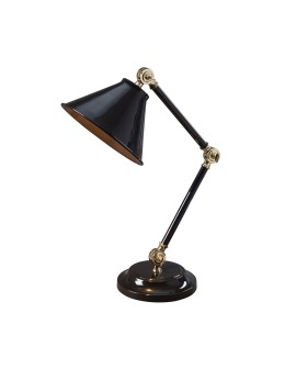 Elstead PROVENCE ELEMENT Lampa Stołowa E27 1x60W Czarny/Mosiądz PV-ELEMENT-BPB