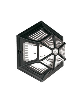 Elstead PARISH Plafond E27 1x100W IP44 Black PR12-BLACK
