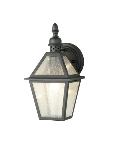 Elstead POLRUAN Wall lamp E27 1x100W IP44 Black POLRUAN