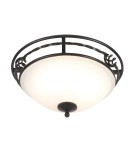 Ceiling lamps - Elstead PEMBROKE Plafond E27 2x60W Black PB-F-A-BLACK - product 1