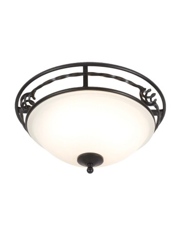 Elstead PEMBROKE Plafond E27 2x60W Black PB-F-A-BLACK