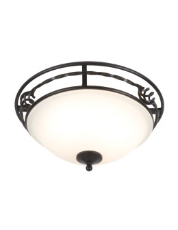 Elstead PEMBROKE Plafond E27 2x60W Black PB-F-A-BLACK
