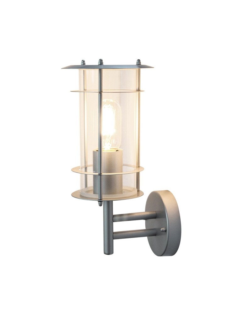 Outdoor wall lamps - Elstead ORDRUP Wall lamp E27 1x60W IP44 Silver ORDRUP - product kolory-swiatla.pl 1