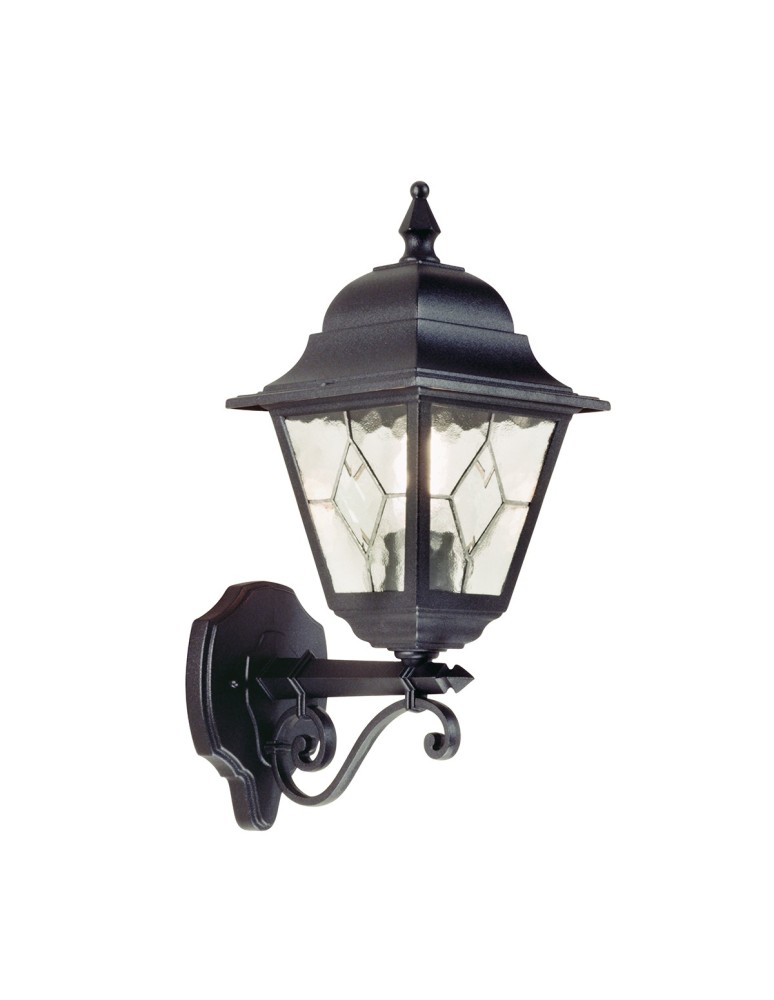 Outdoor wall lamps - Elstead NORFOLK Wall lamp E27 1x100W IP43 Black NR1-BLK - product kolory-swiatla.pl 1