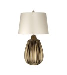 Table lamps with lampshade - Elstead NEWHAM Table Lamp E27 1x60W Brown NEWHAM-TL-S - product 1
