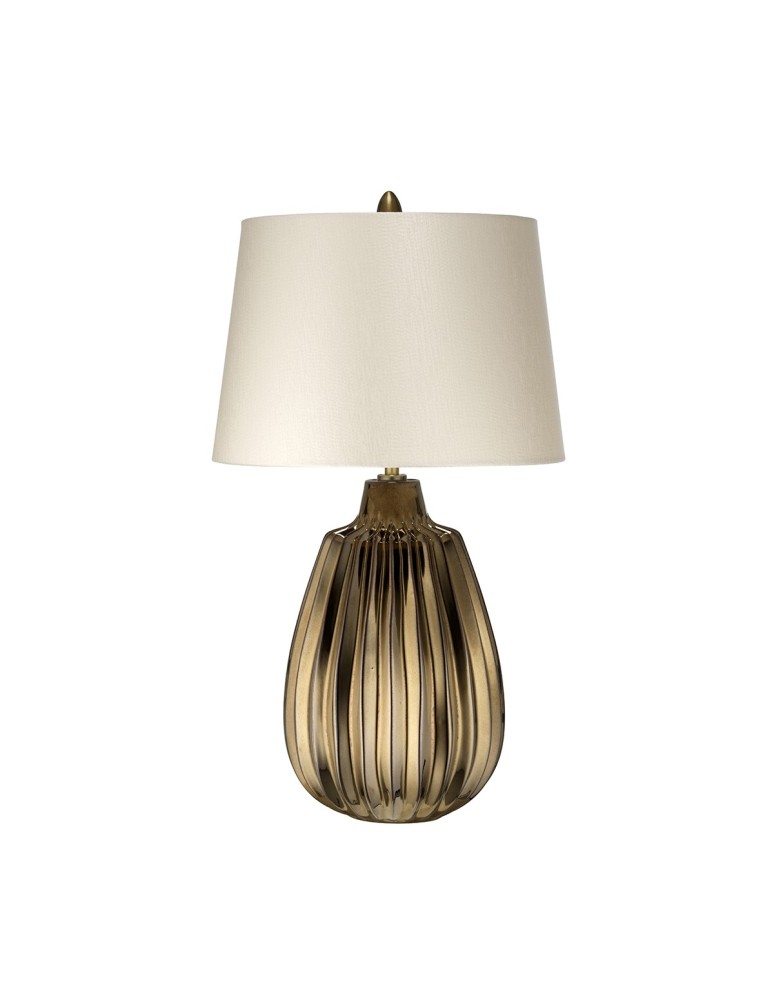 Table lamps with lampshade - Elstead NEWHAM Table Lamp E27 1x60W Brown NEWHAM-TL-S - product kolory-swiatla.pl 1