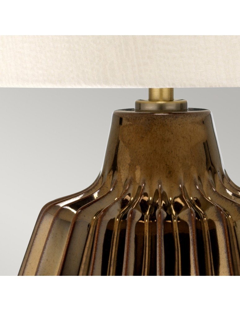 Table lamps with lampshade - Elstead NEWHAM Table Lamp E27 1x60W Brown NEWHAM-TL-S - product kolory-swiatla.pl 3