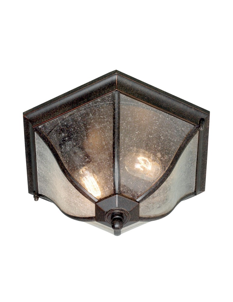 Outdoor ceiling lamps - Elstead NEW ENGLAND Plafond E27 2x60W IP44 Brown NE8-M. - product kolory-swiatla.pl 1