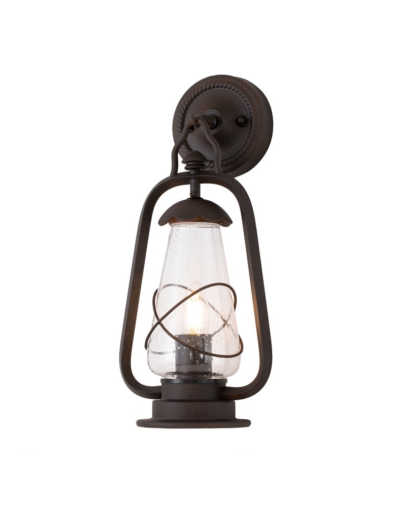 Outdoor wall lamps - Elstead MINERS Wall lamp E27 1x60W IP44 Brown MINERS-WALL - product kolory-swiatla.pl 1