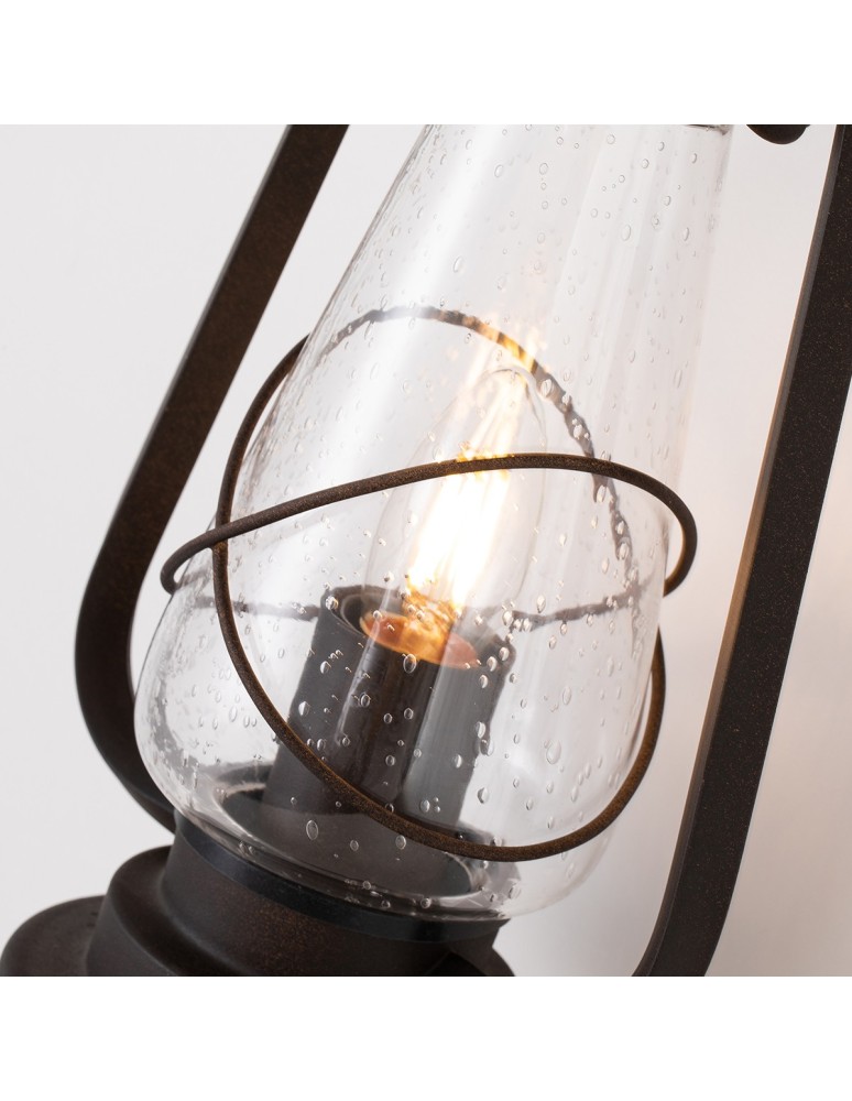 Outdoor wall lamps - Elstead MINERS Wall lamp E27 1x60W IP44 Brown MINERS-WALL - product kolory-swiatla.pl 4