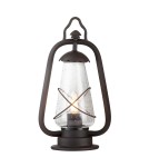 Standing garden lamps - Elstead MINERS Outdoor Standing E27 1x60W IP44 Brown MINERS-PED. - product 1