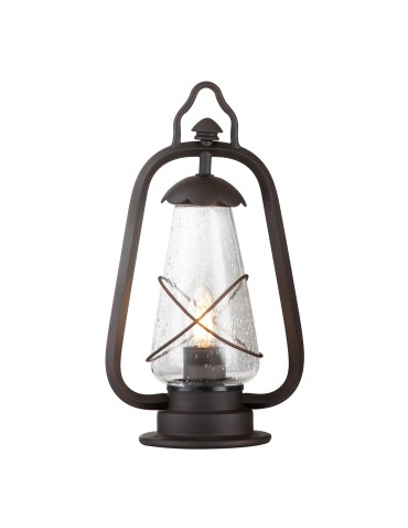 Elstead MINERS Outdoor Standing E27 1x60W IP44 Brown MINERS-PED.