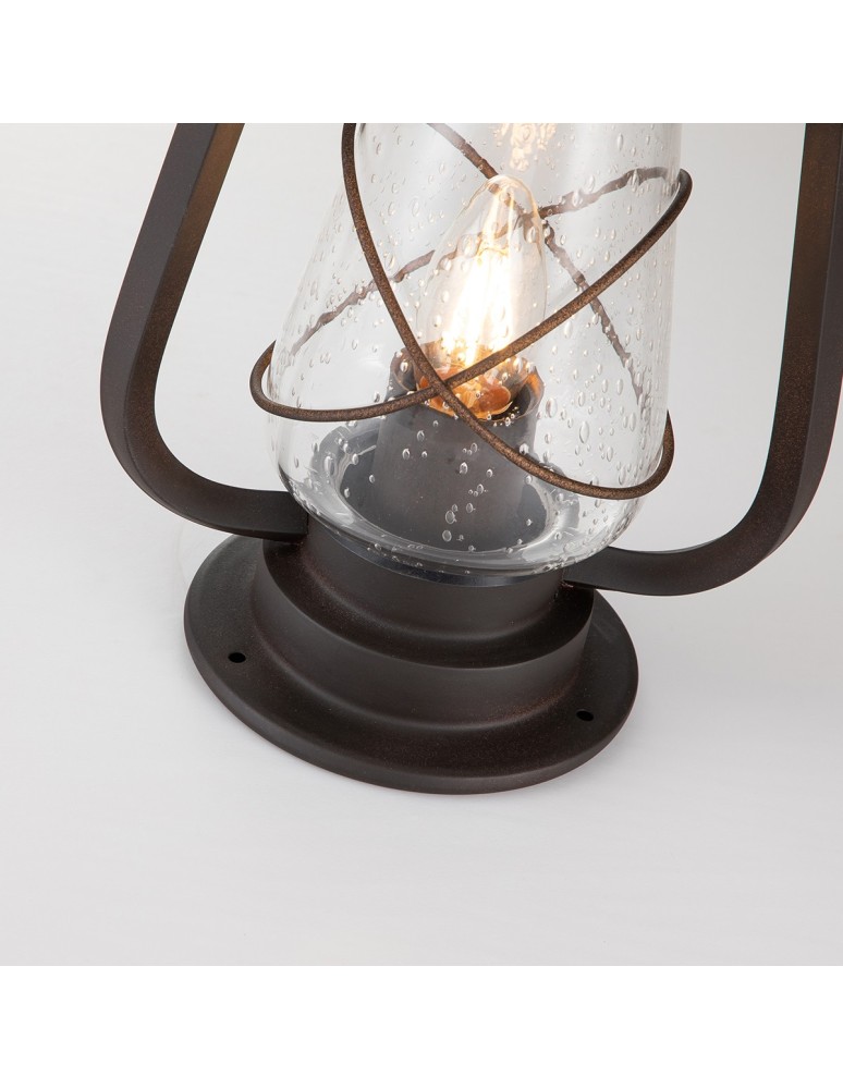 Standing garden lamps - Elstead MINERS Outdoor Standing E27 1x60W IP44 Brown MINERS-PED. - product kolory-swiatla.pl 3