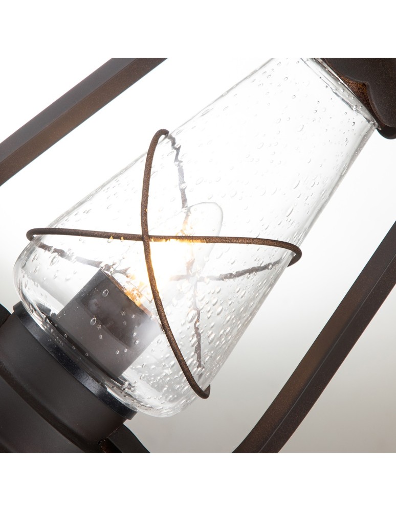 Standing garden lamps - Elstead MINERS Outdoor Standing E27 1x60W IP44 Brown MINERS-PED. - product kolory-swiatla.pl 4