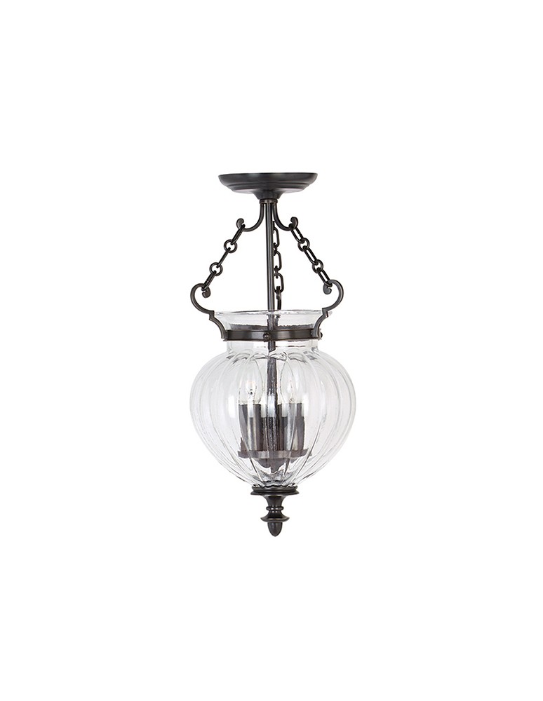 Chandeliers - Elstead FINSBURY 3x60W E14 FP/P/S OLD BRZ Pendant. - product kolory-swiatla.pl 1