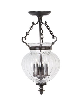 Elstead FINSBURY 3x60W E14 FP/P/S OLD BRZ Pendant.