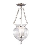 Chandeliers - Elstead FINSBURY 3x60W E14 FP/P/S POL NCKL Pendant. - product 1