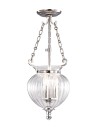 Elstead FINSBURY 3x60W E14 FP/P/S POL NCKL Pendant.