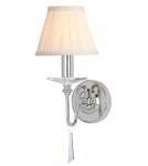 Wall lamps with lampshade - Elstead FINSBURY PARK 1x60W E14 FP1 POL NICKEL Wall lamp. - product 1