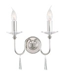 Chandelier wall lamps - Elstead FINSBURY PARK 2x60W E14 FP2 POL NICKEL Wall lamp. - product 1