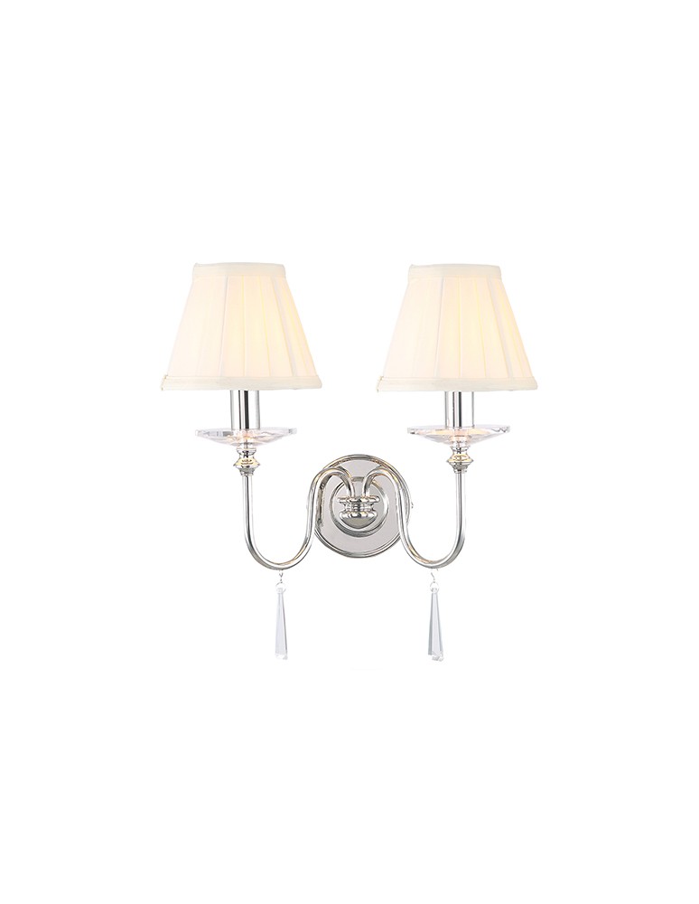Chandelier wall lamps - Elstead FINSBURY PARK 2x60W E14 FP2 POL NICKEL Wall lamp. - product kolory-swiatla.pl 2