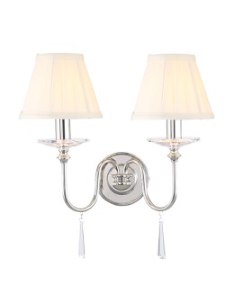 Elstead FINSBURY PARK 2x60W E14 FP2 POL NICKEL Wall lamp. - product 2