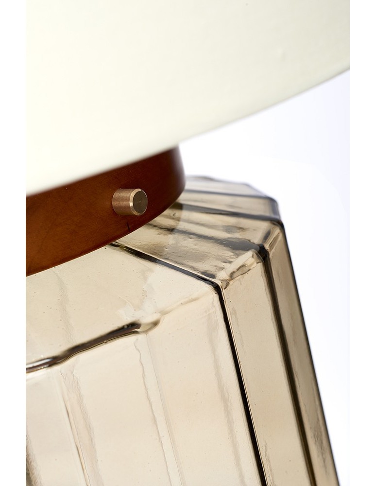 Table lamps with lampshade - Elstead LUGA Table Lamp E27 1x60W Brass LUGA-TL-SMOKE - product kolory-swiatla.pl 4