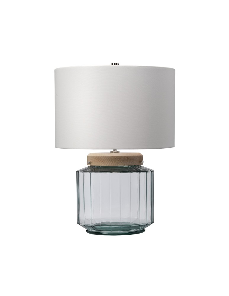 Table lamps with lampshade - Elstead LUGA Table Lamp E27 1x60W Smoky LUGA-TL-NATURAL - product kolory-swiatla.pl 1
