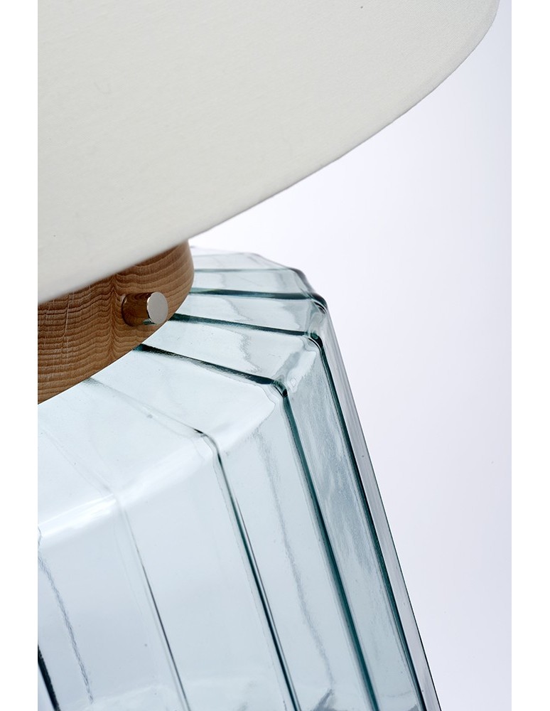 Table lamps with lampshade - Elstead LUGA Table Lamp E27 1x60W Smoky LUGA-TL-NATURAL - product kolory-swiatla.pl 3