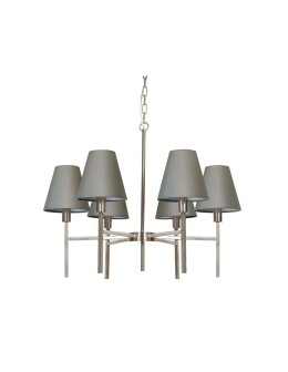 Elstead LUCERNE Chandelier E14 6x25W Nickel LUCERNE-6LT