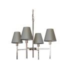 Modern chandeliers - Elstead LUCERNE Chandelier E14 4x25W Nickel LUCERNE-4LT - product 1
