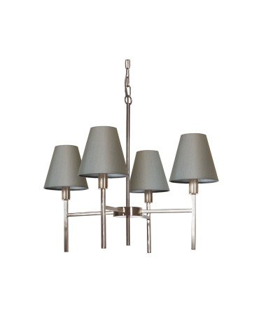Elstead LUCERNE Chandelier E14 4x25W Nickel LUCERNE-4LT