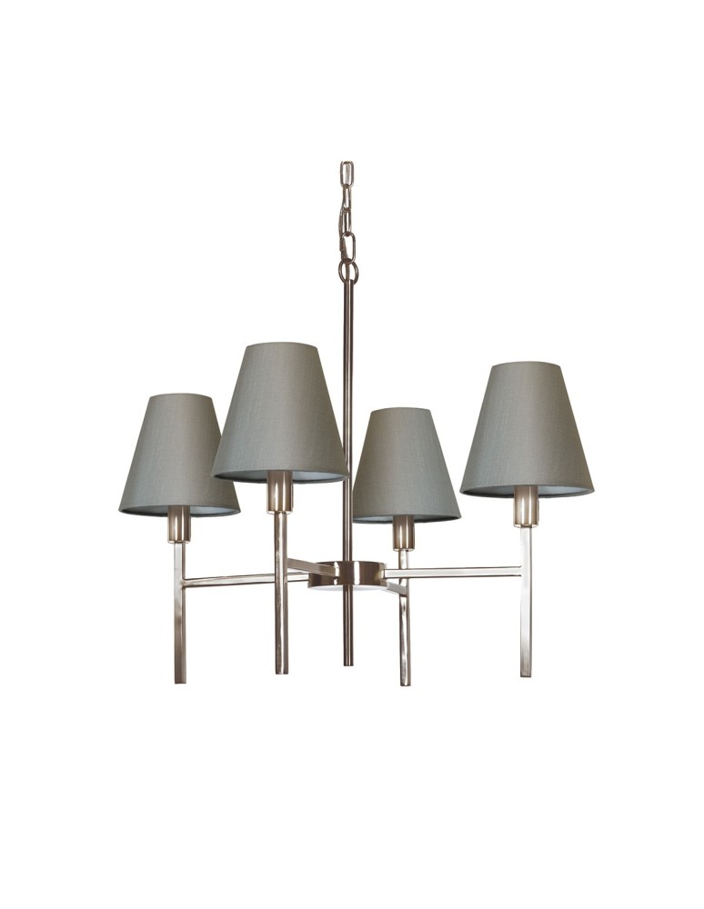 Modern chandeliers - Elstead LUCERNE Chandelier E14 4x25W Nickel LUCERNE-4LT - product kolory-swiatla.pl 1