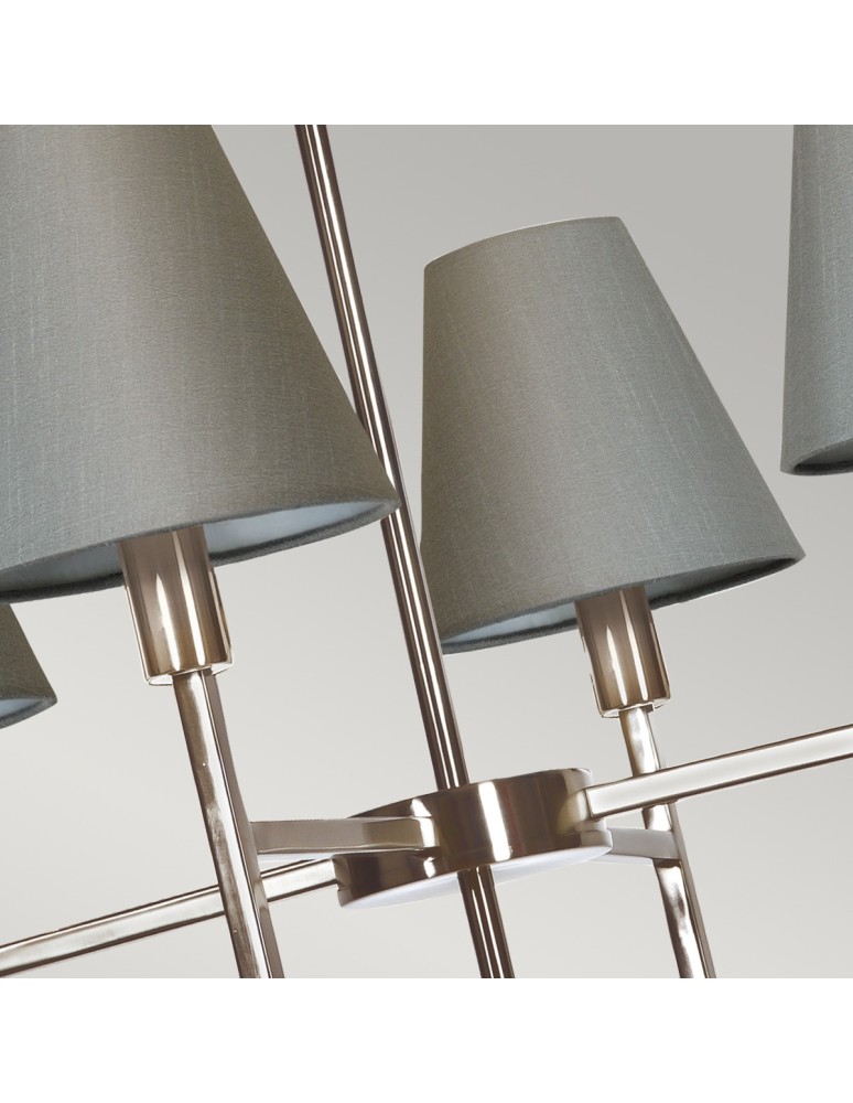 Modern chandeliers - Elstead LUCERNE Chandelier E14 4x25W Nickel LUCERNE-4LT - product kolory-swiatla.pl 2