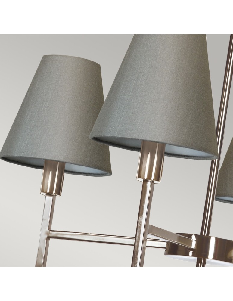 Modern chandeliers - Elstead LUCERNE Chandelier E14 4x25W Nickel LUCERNE-4LT - product kolory-swiatla.pl 3