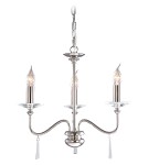 Chandelier chandeliers - Elstead FINSBURY PARK 3x60W E14 FP3 POL NICKEL Pendant. - product 1