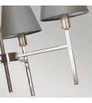 Modern chandeliers - Elstead LUCERNE Chandelier E14 4x25W Nickel LUCERNE-4LT - product 4