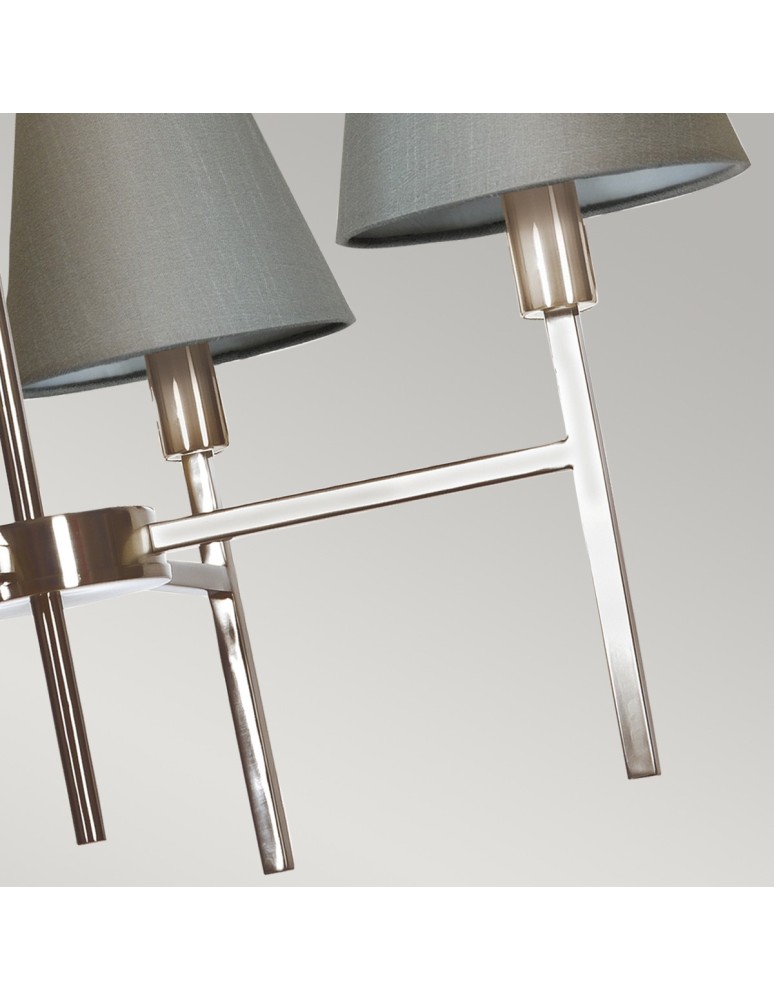 Modern chandeliers - Elstead LUCERNE Chandelier E14 4x25W Nickel LUCERNE-4LT - product kolory-swiatla.pl 4