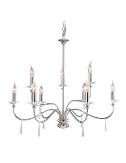 Elstead FINSBURY PARK 9x60W E14 FP9 POL NICKEL Pendant.