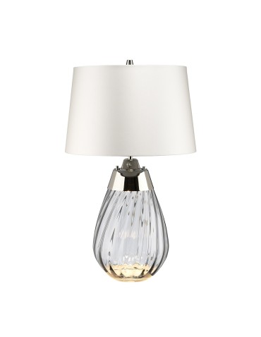 Elstead LENA Table Lamp E27+GU10 1x60W+1x7W Tinted/White LENA-TL-S-SMOKE-OWSS