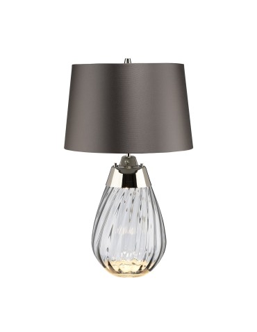 Elstead LENA Table Lamp E27+GU10 1x60W+1x7W Tinted LENA-TL-S-SMOKE